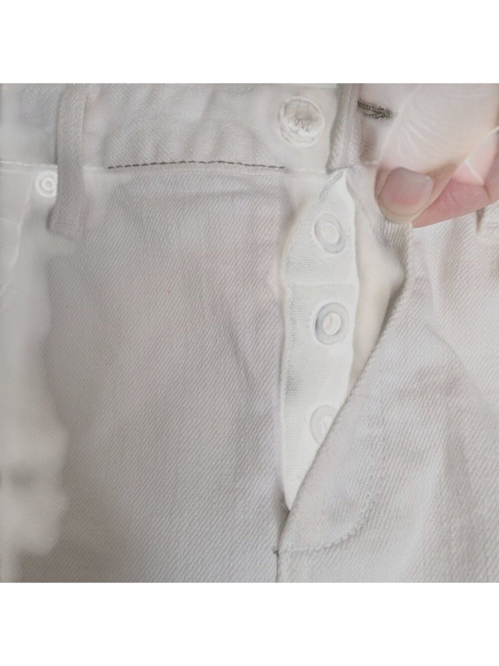 Tortoise White Selvedge Embroidered Bird Distressed Jeans Womens Y2K Grunge Butt - Picture 12 of 15
